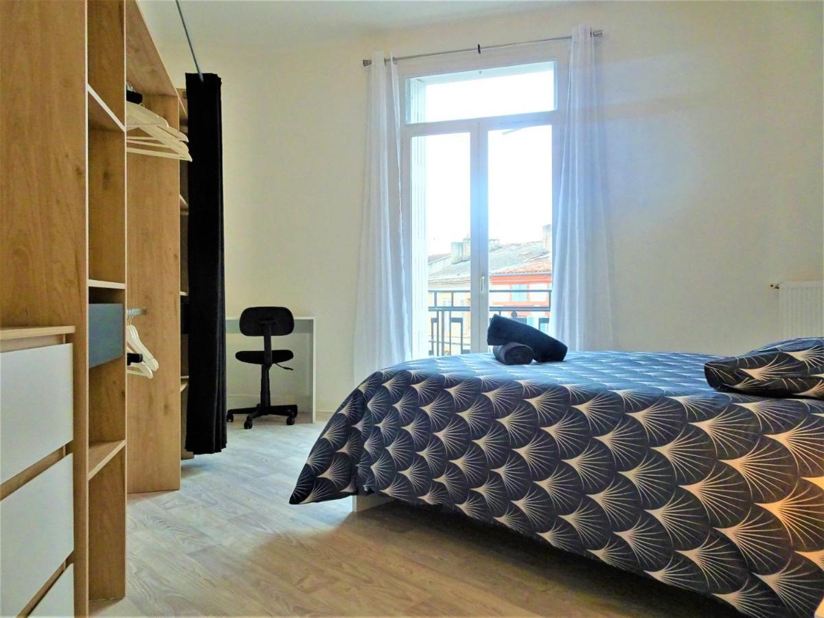 Chambre Privee Et Spacieuse Au Sein D'Un Logement Partage - Central, Quartier Villebourbon - 3 Chambres Doubles - 2 Balcons - Places De Stationnements Gratuites - 5 Min A Pied Gare Et Hypercentre 몽토방 외부 사진